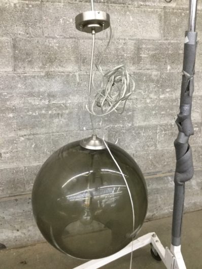 Smoke Globe Pendant Light